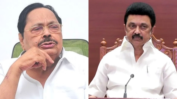 அமைச்சர் துரைமுருகன் திடீரென மருத்துவமனையில் அனுமதி : உடனே ஓடிச் சென்று பார்த்த முதல்வர் ஸ்டாலின்